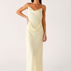Elegant Cream Slip Dress